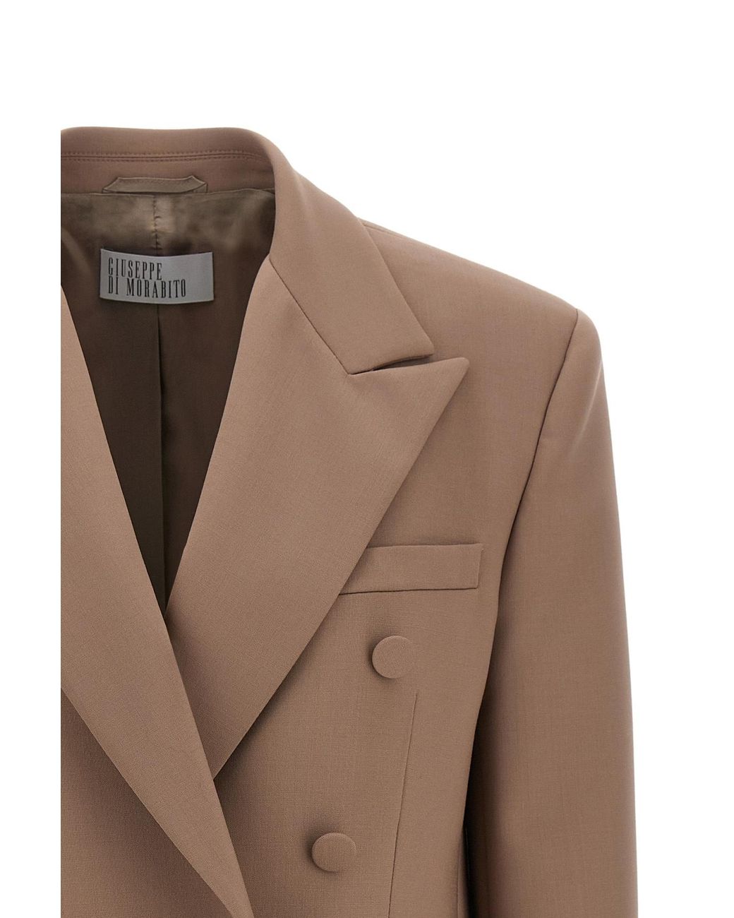 GIUSEPPE DI MORABITO Brown Double-Breasted Blazer