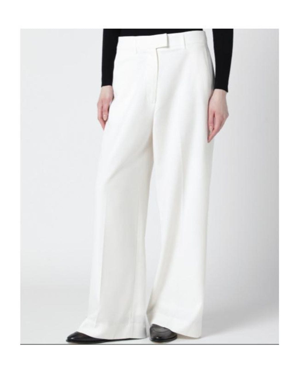 Frankie Shop Black Casual Pants With Belt Loops