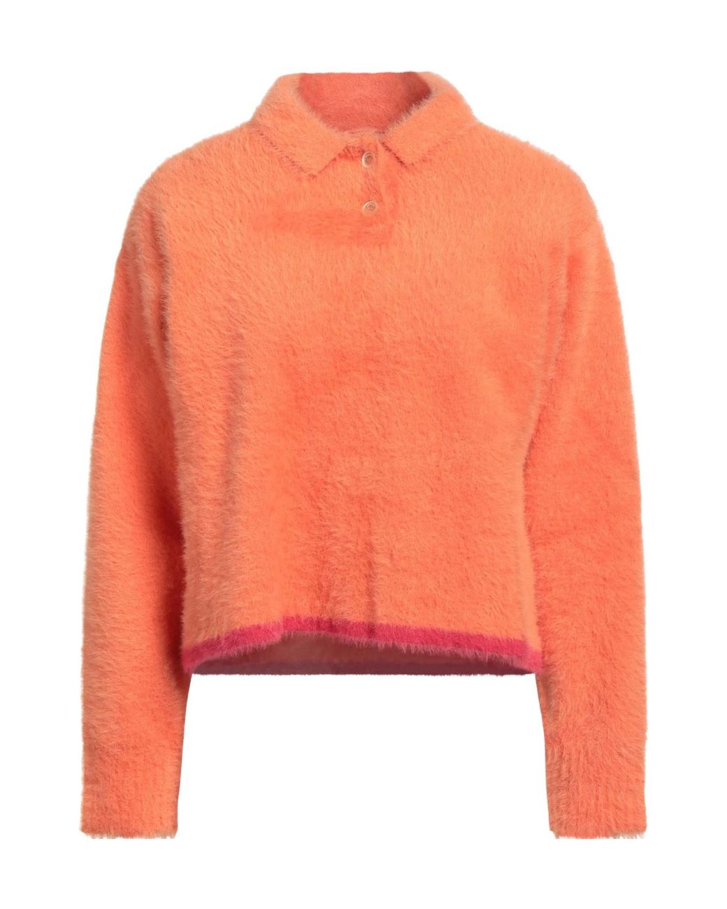 Jacquemus Orange Two-Tone Knit Sweater
