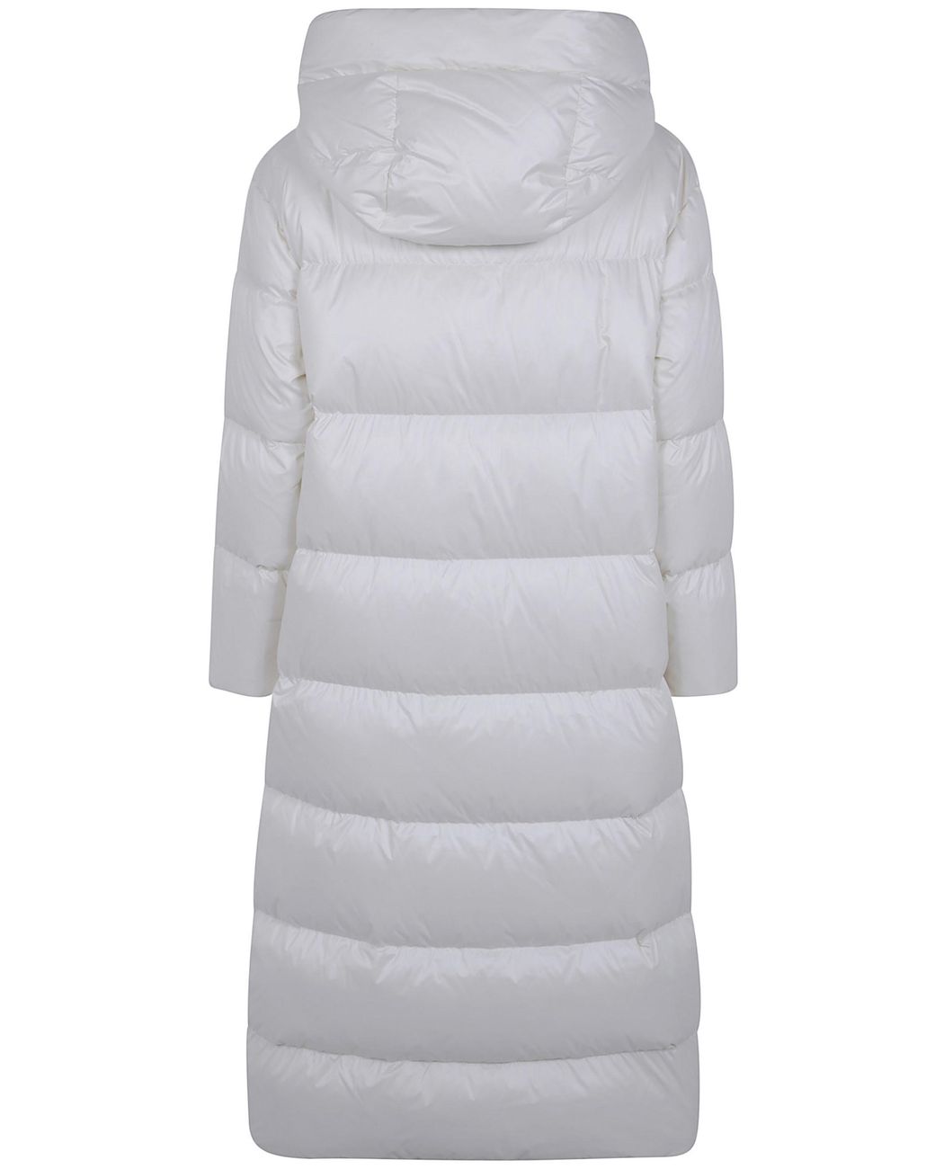 Twinset Gray Quilted Hooded Coat