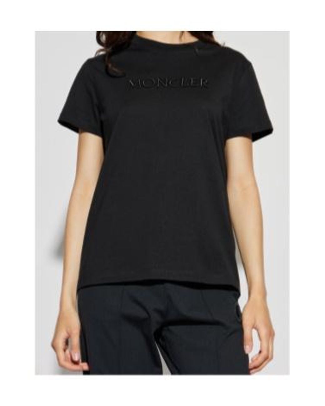 Moncler Black Logo Crew Neck T-Shirt