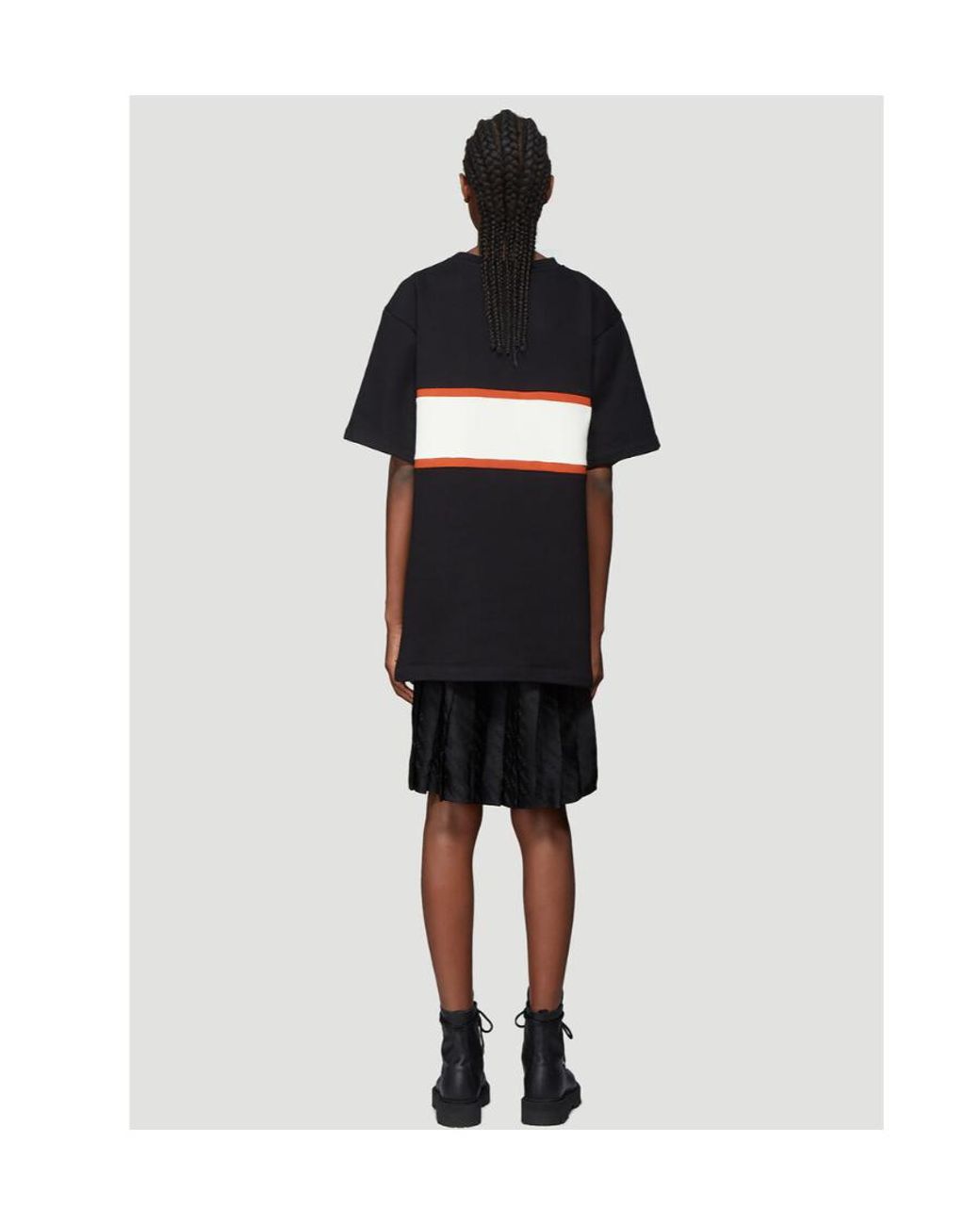 Off-White c/o Virgil Abloh Black Contrasting Panels T-Shirt Dress