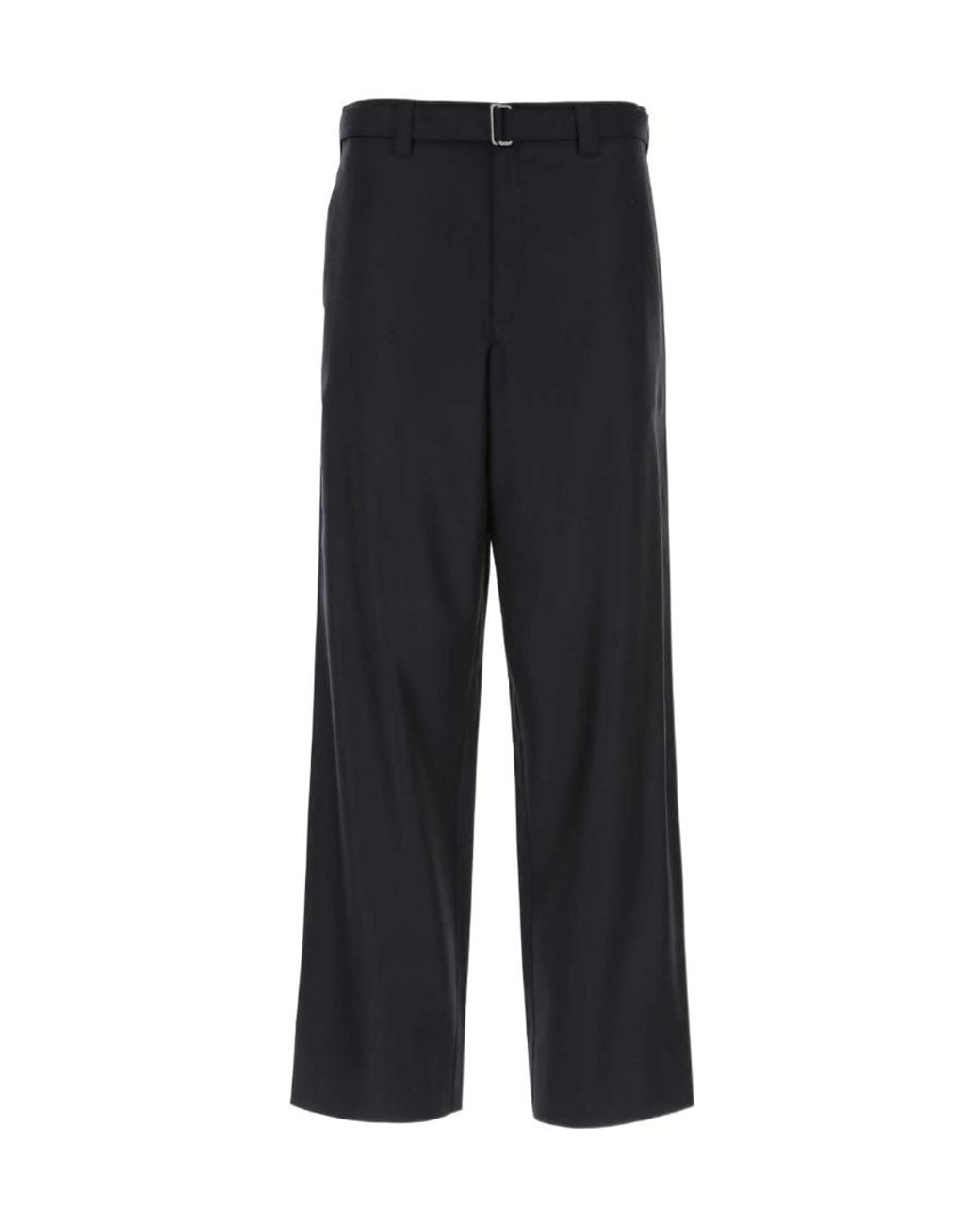 Prada Blue Belted Straight Leg Pants for men