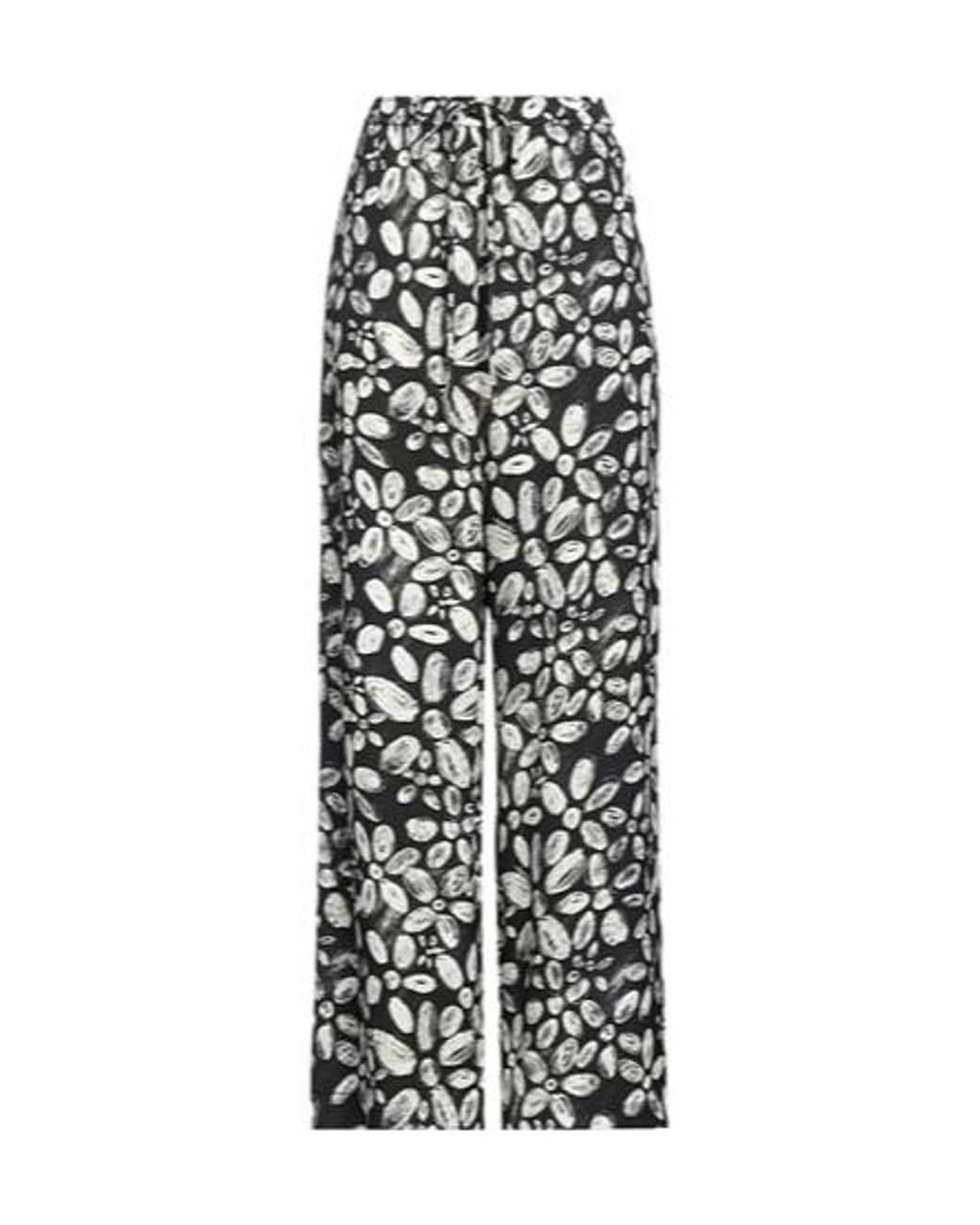 Marni White Floral Patterned Casual Pants