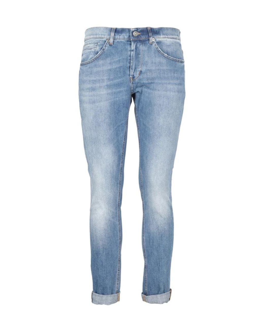 Dondup Blue George Straight-Leg Jeans for men