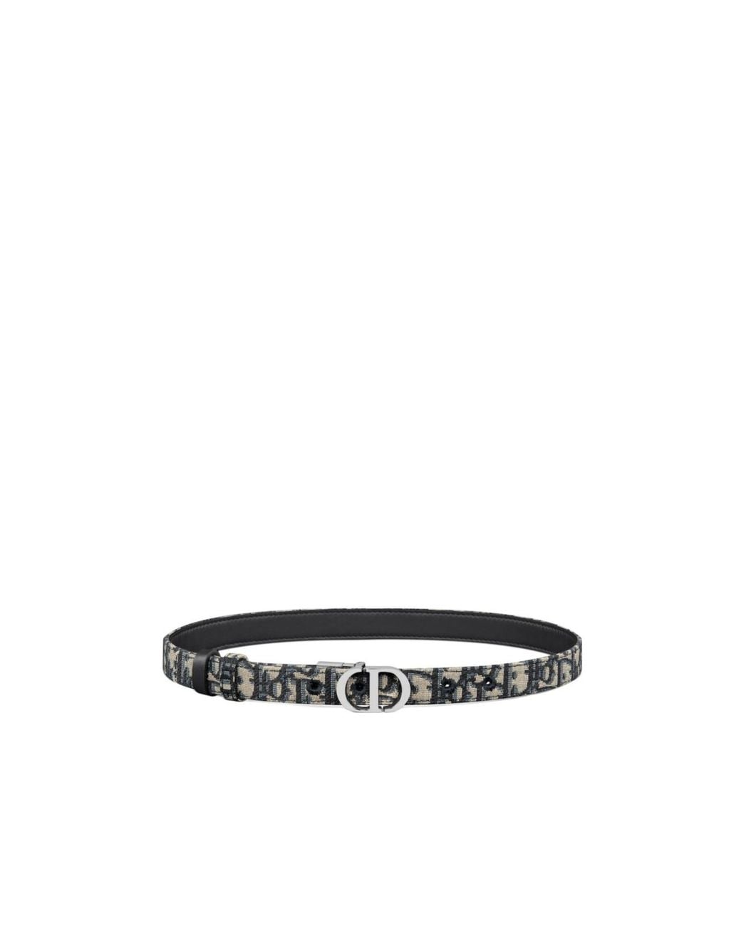 Dior White 30 Montaigne Reversible Belt