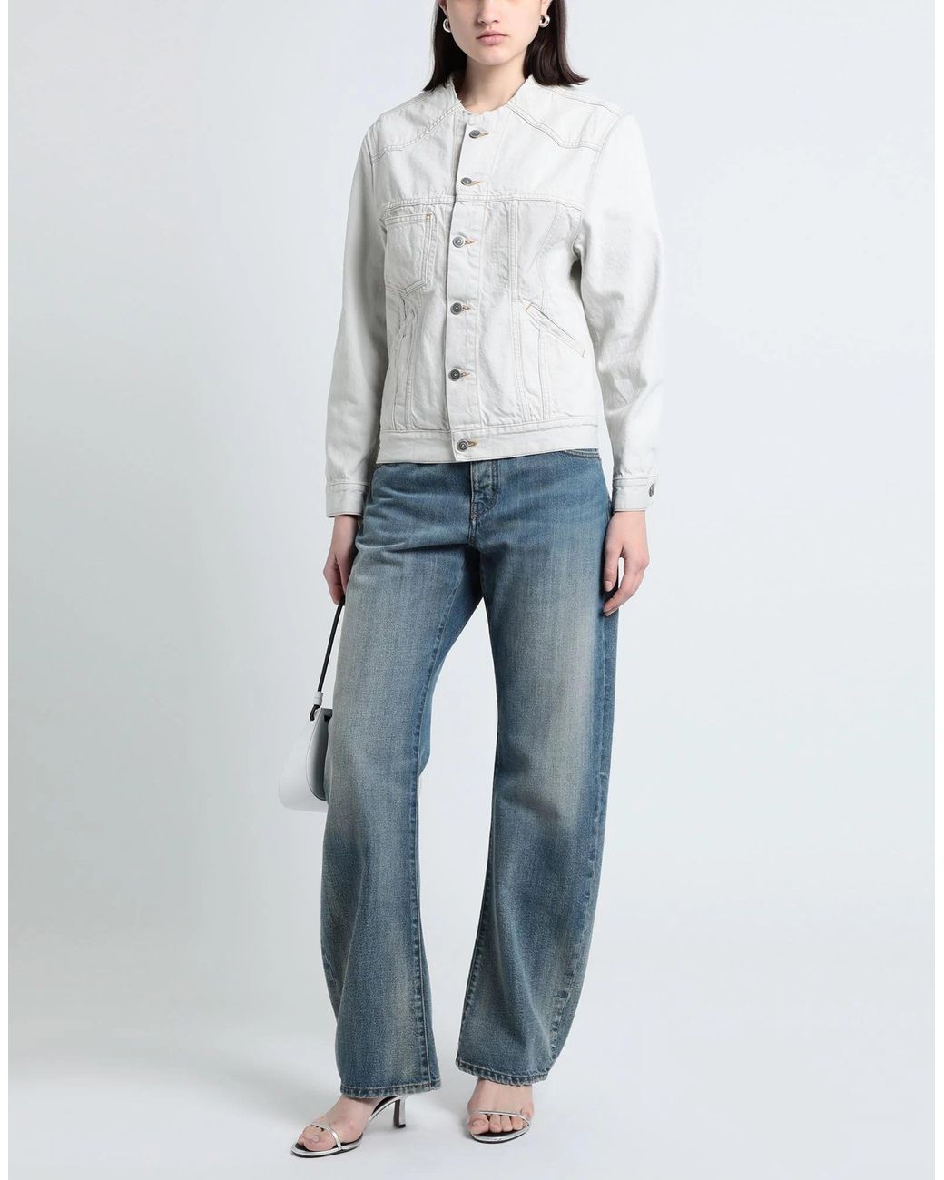 Maison Margiela Gray Light Wash Denim Jacket