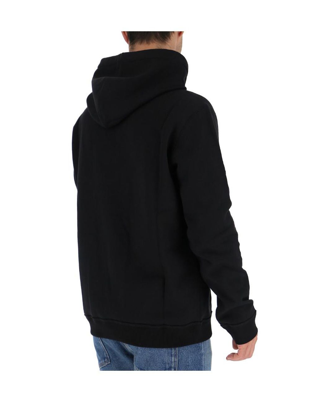 Valentino Black Logo Printed Hooded Sweater for men