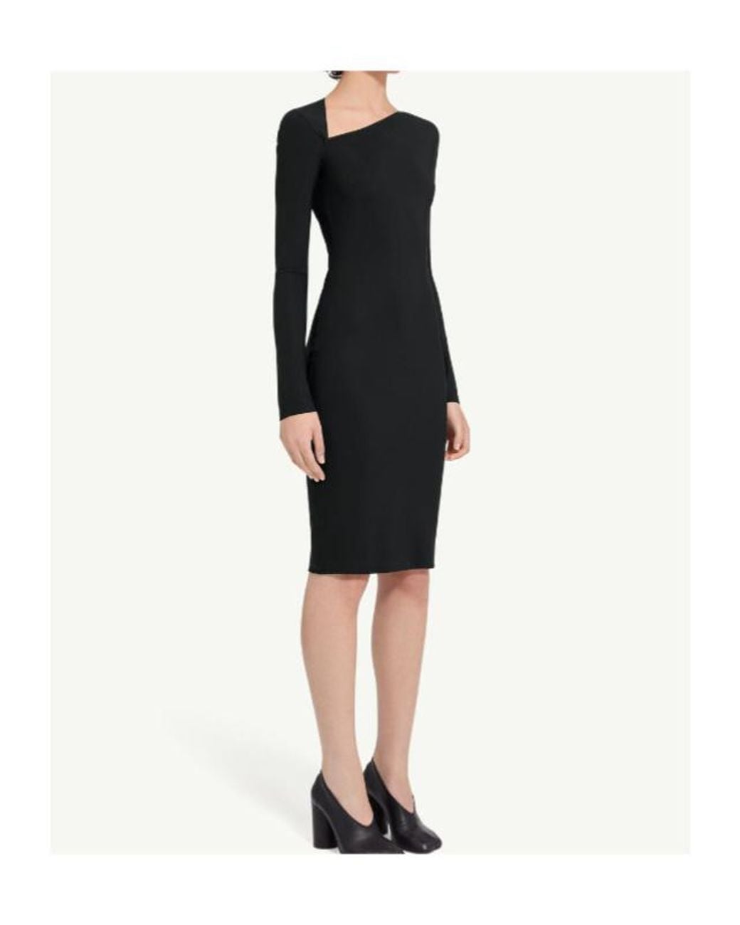 MM6 by Maison Margiela Blue Jersey Midi Dress