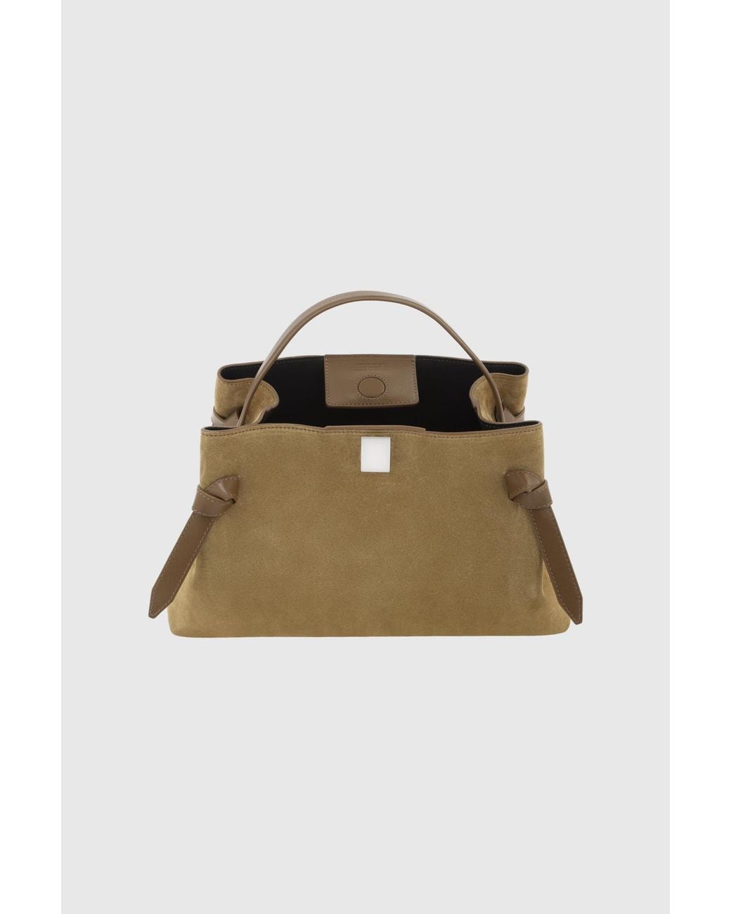 Yuzefi Natural Gyoza Suede Tote Bag