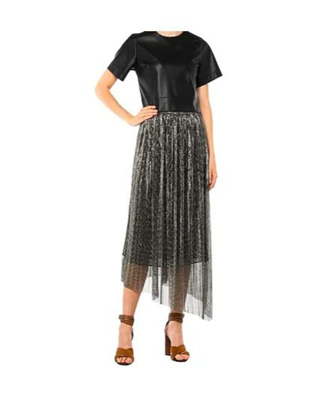 Isabel Marant Gray Pleated Skirt