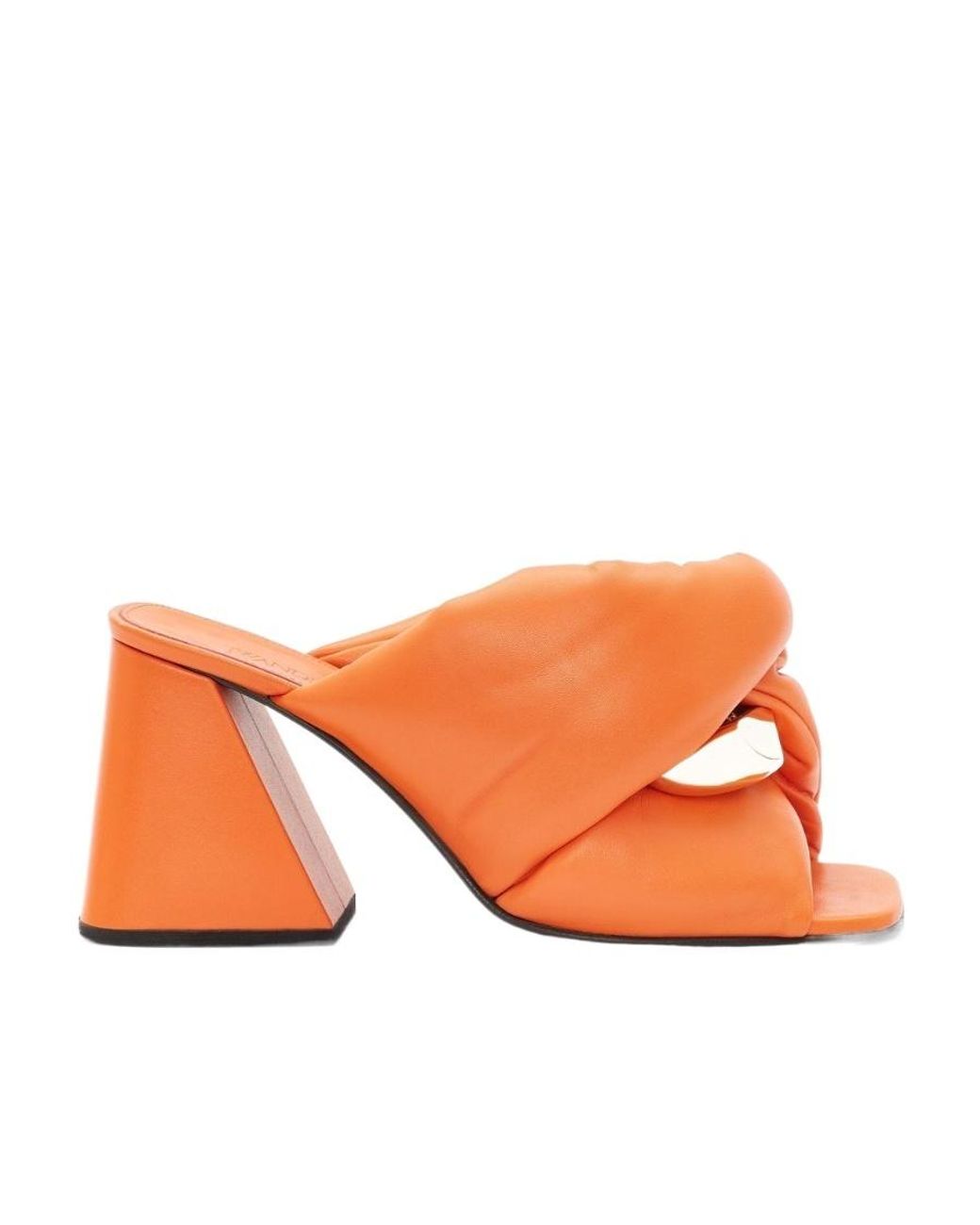 J.W. Anderson Orange Logo High-Heeled Sandals