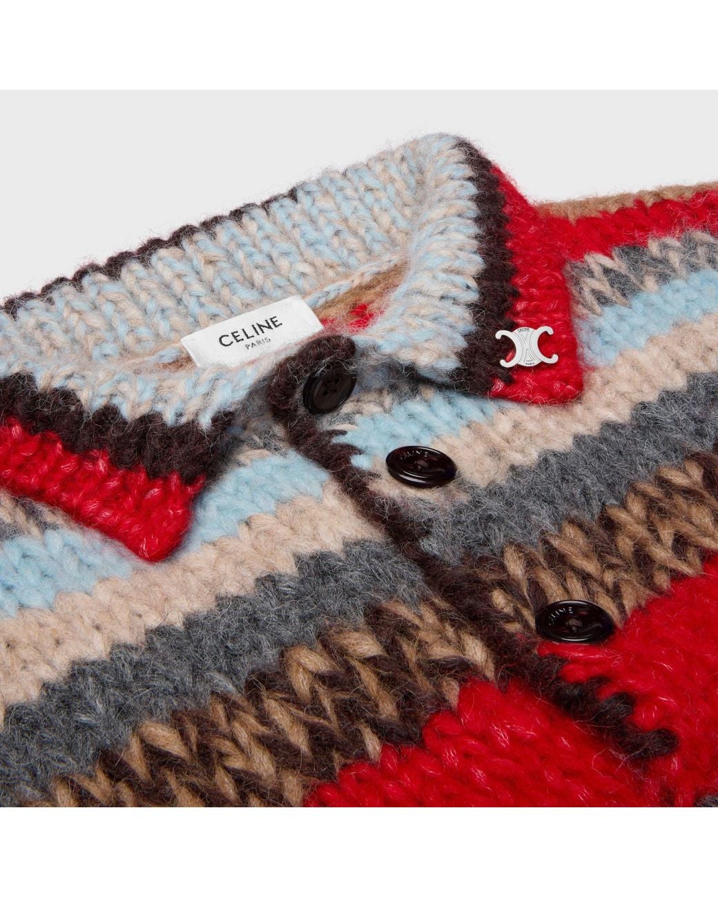 Céline Red Polo Sweater
