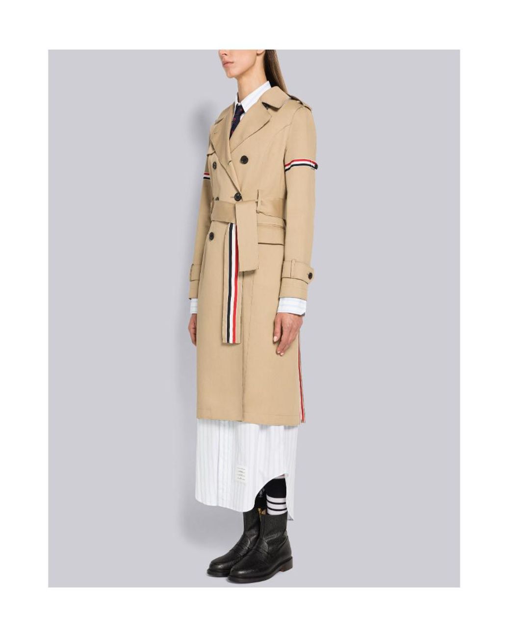 Thom Browne Black Ankle Leather Boots