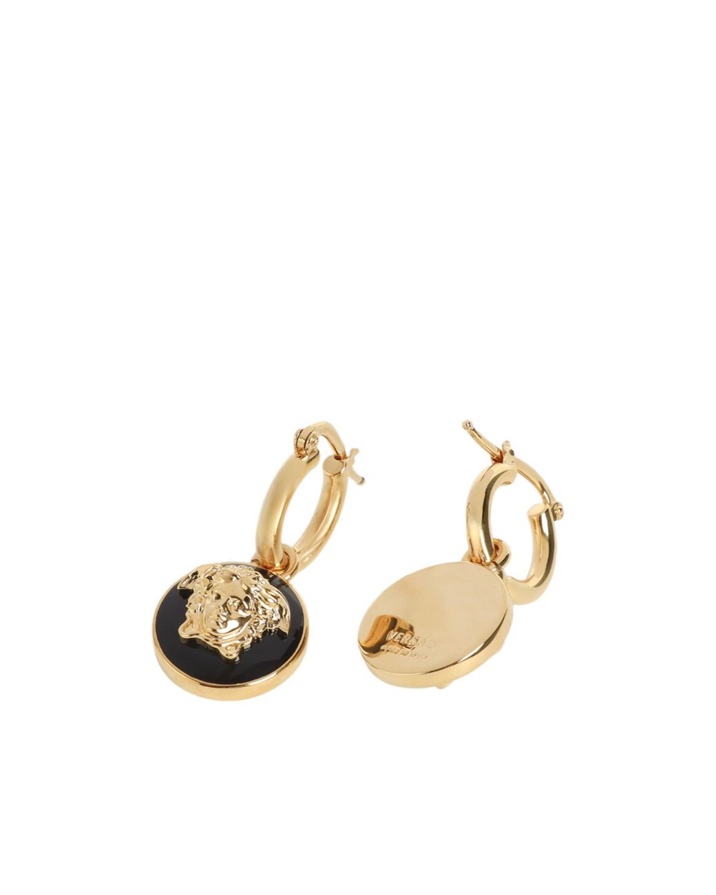 Versace Metallic Medusa-Head Earrings