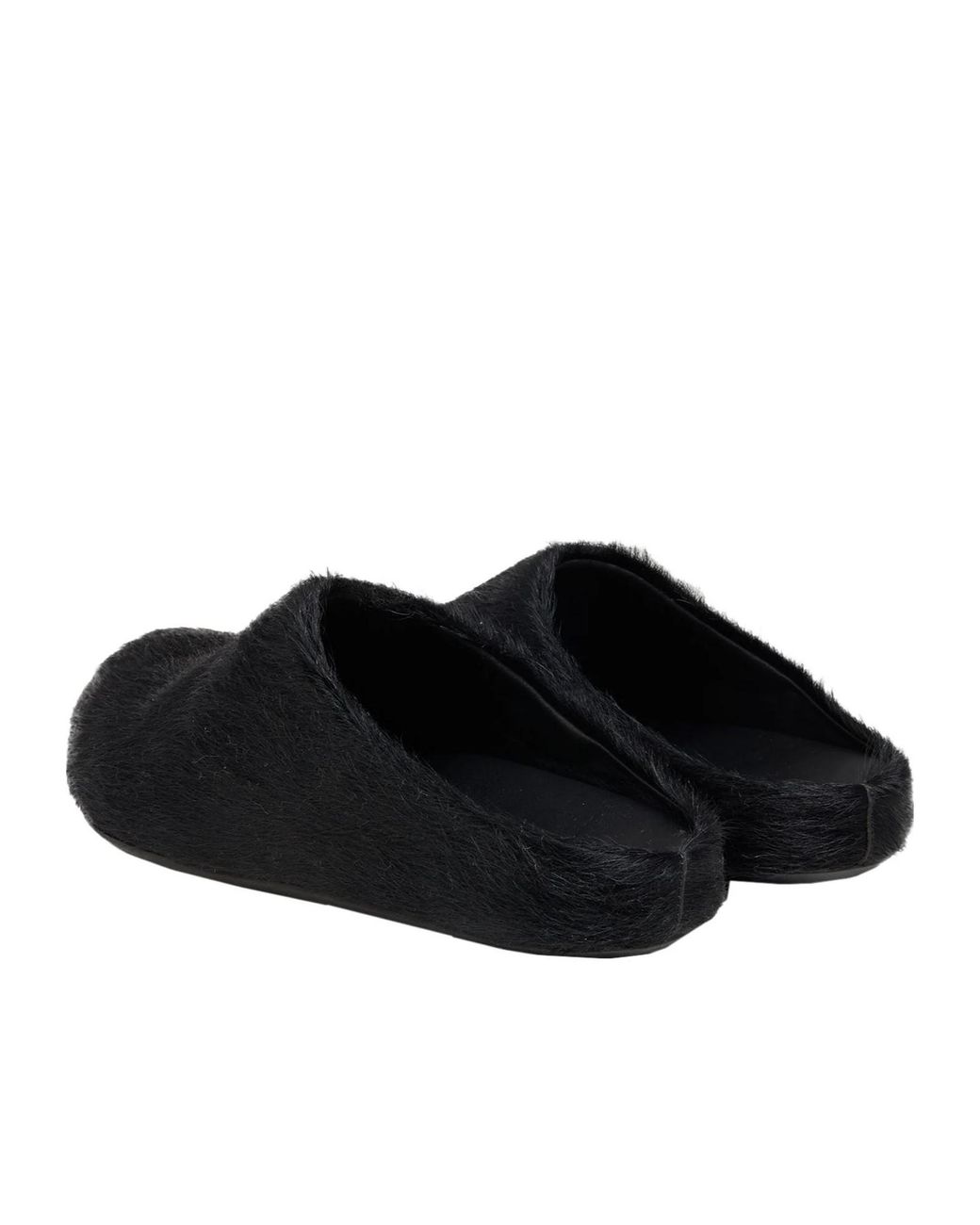 Marni Black Solid Color Mules