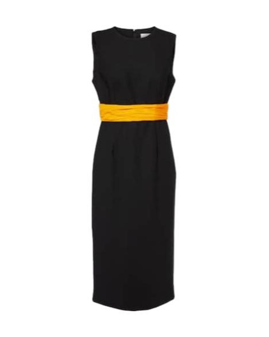 Carolina Herrera Black Wool Cocktail Dress
