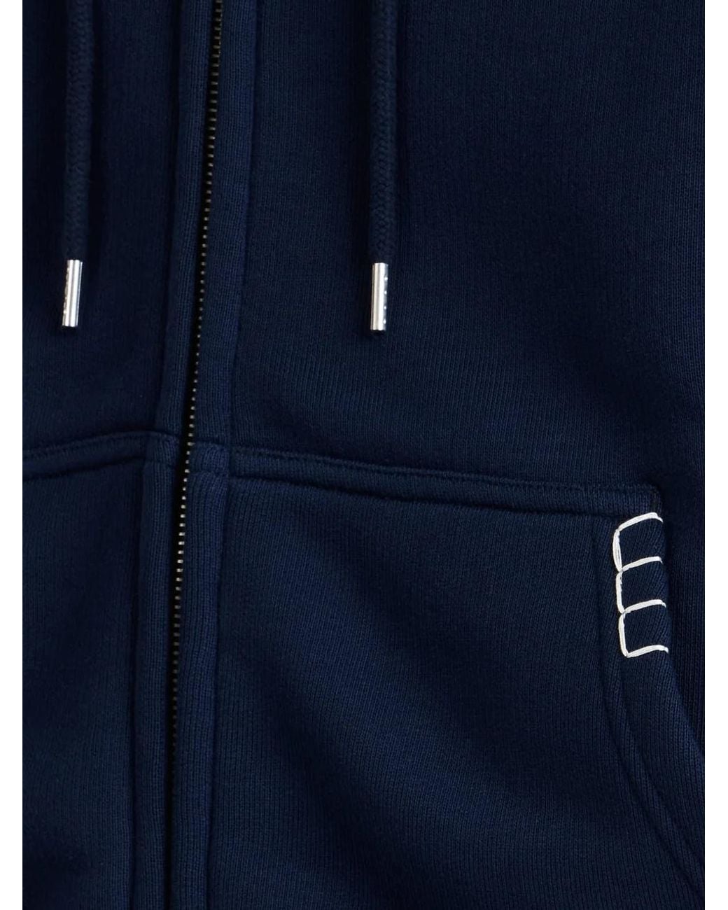 J.W. Anderson Blue Jw Anderson Zip-Up Drawstring Hoodie for men