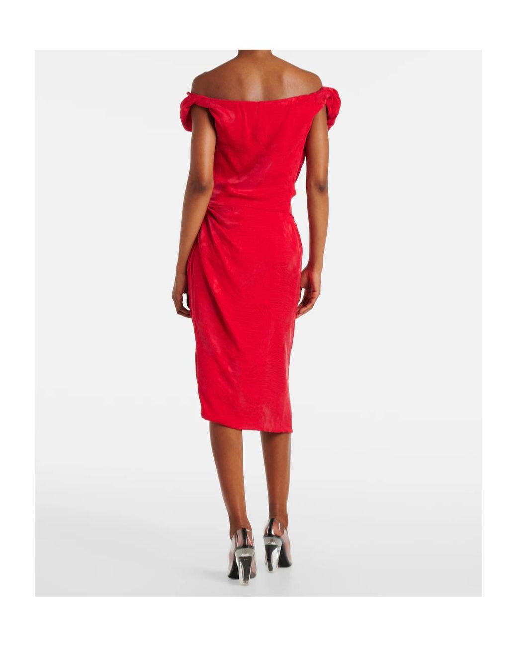 Vivienne Westwood Red Ginnie Jersey Midi Dress