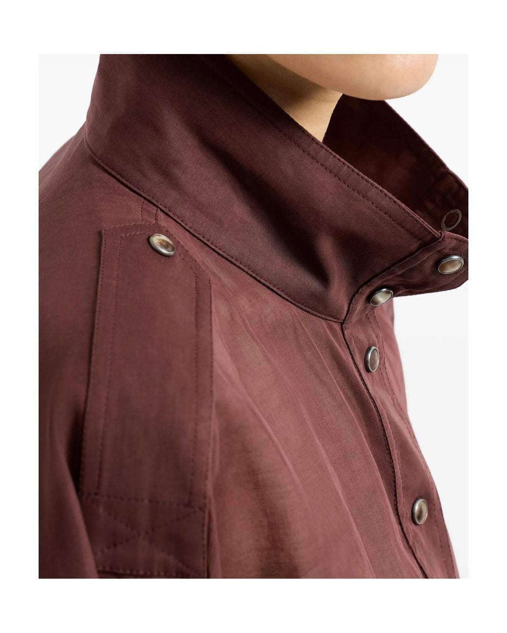 Brunello Cucinelli Brown Monili Outerwear Jacket