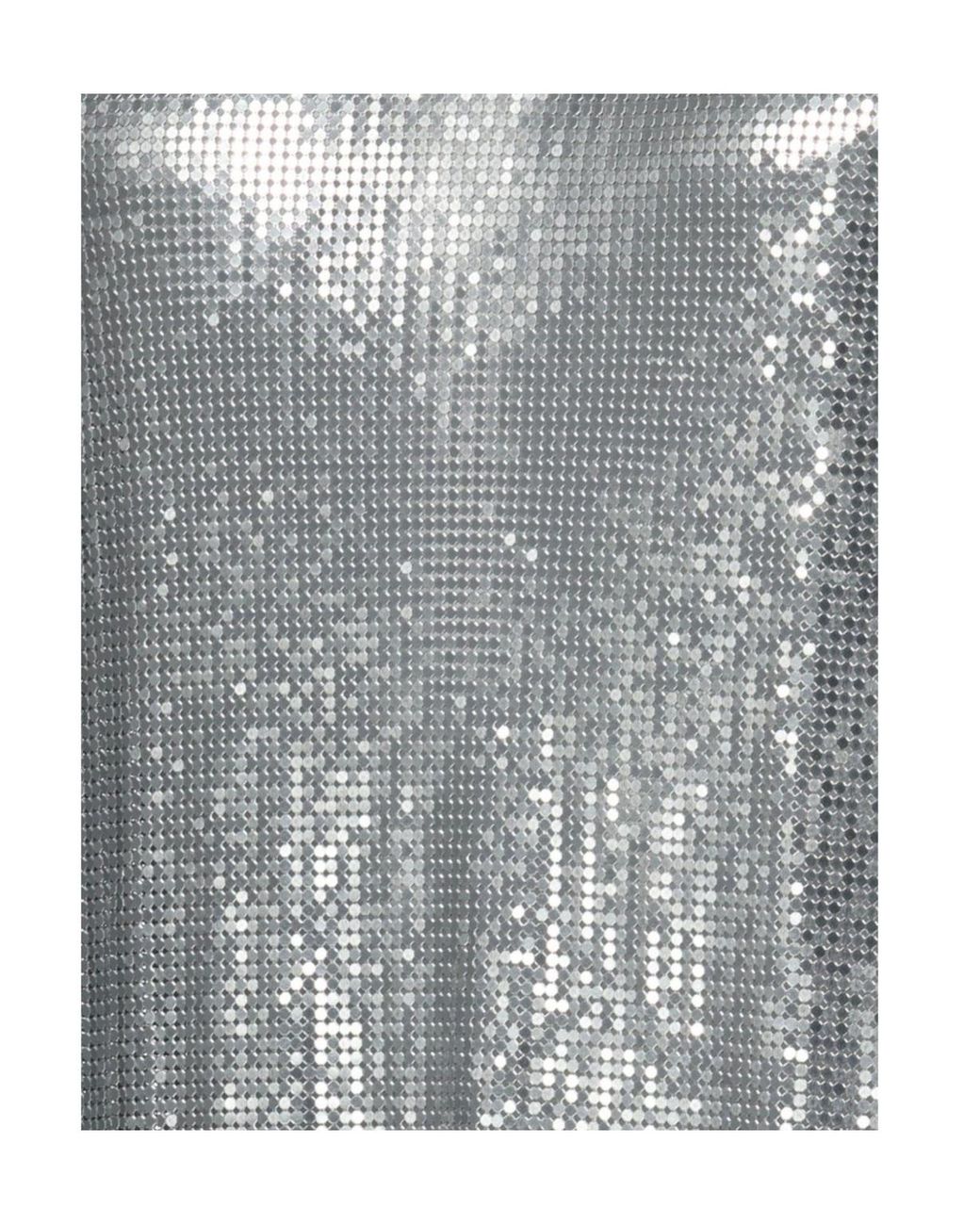 Rabanne Gray Mesh Metallic Tank Top