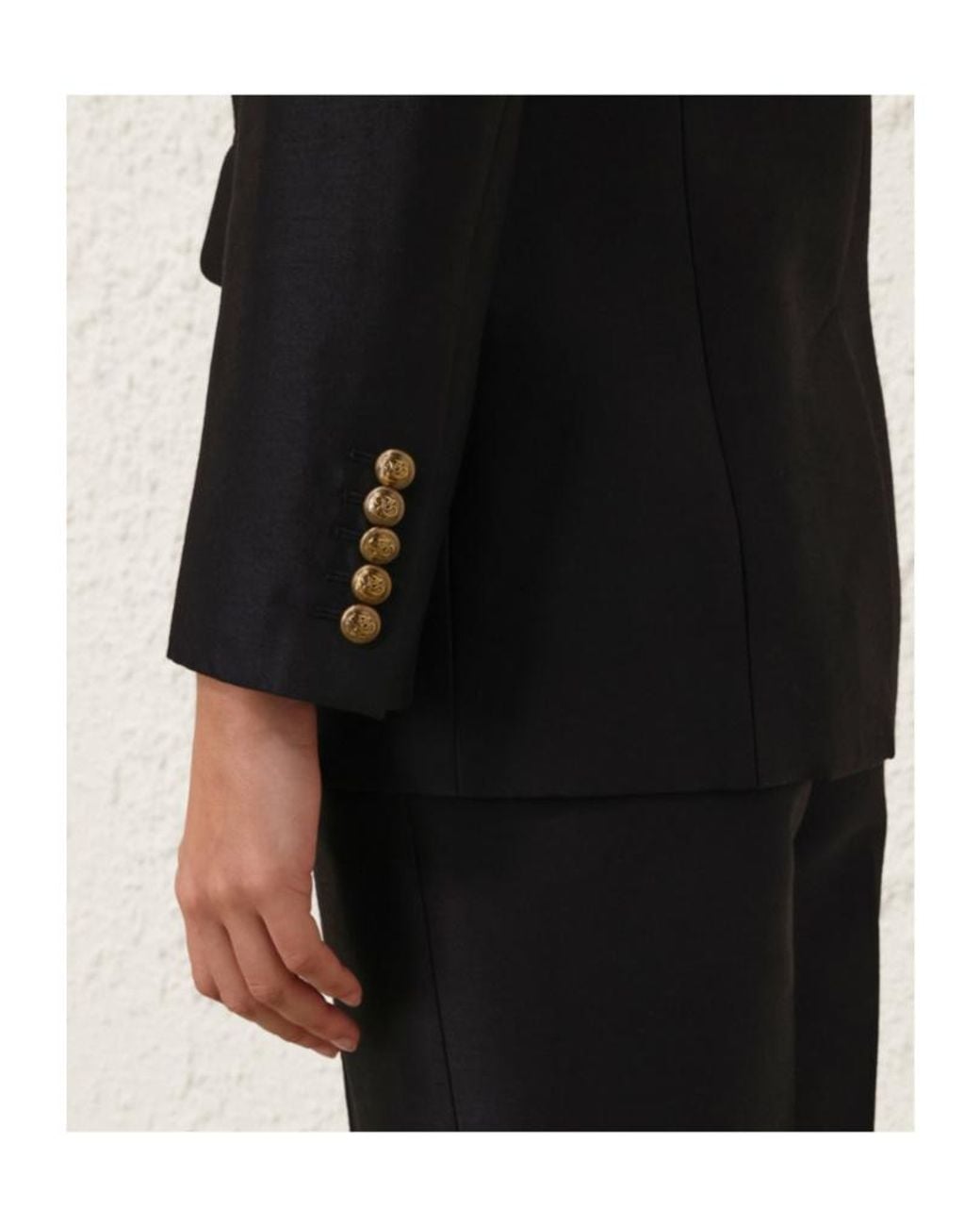 Zimmermann Black Hypnotic Tailored Jacket