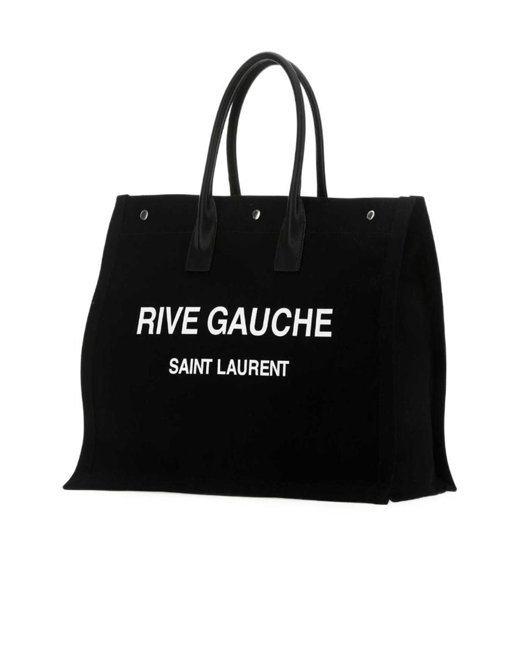 Saint Laurent Black Rive Gauche Large Tote Bag for men