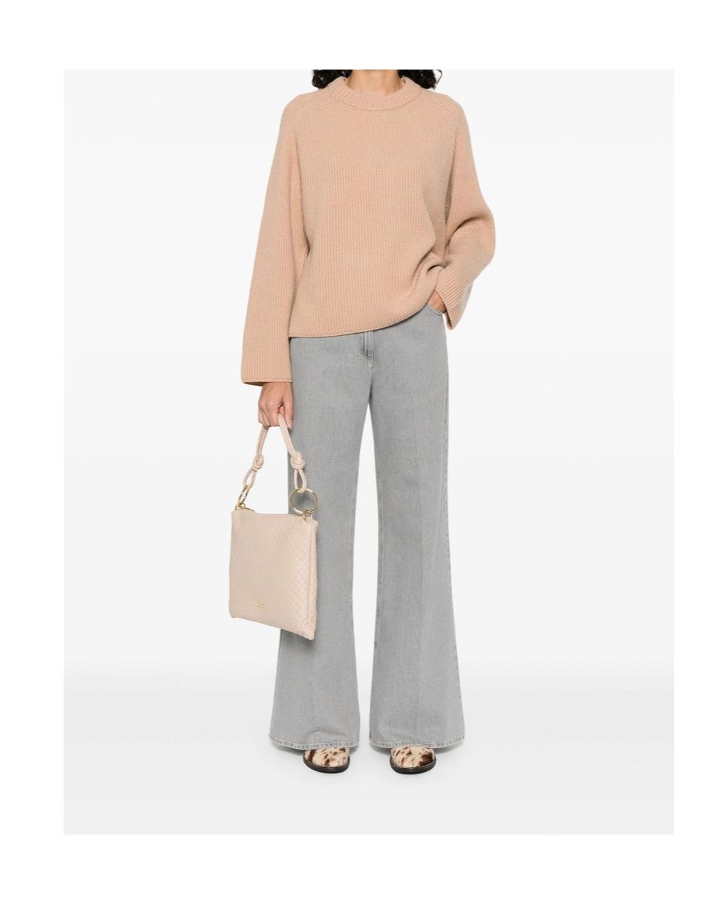 Forte_forte Natural Long-Sleeve Knit Top