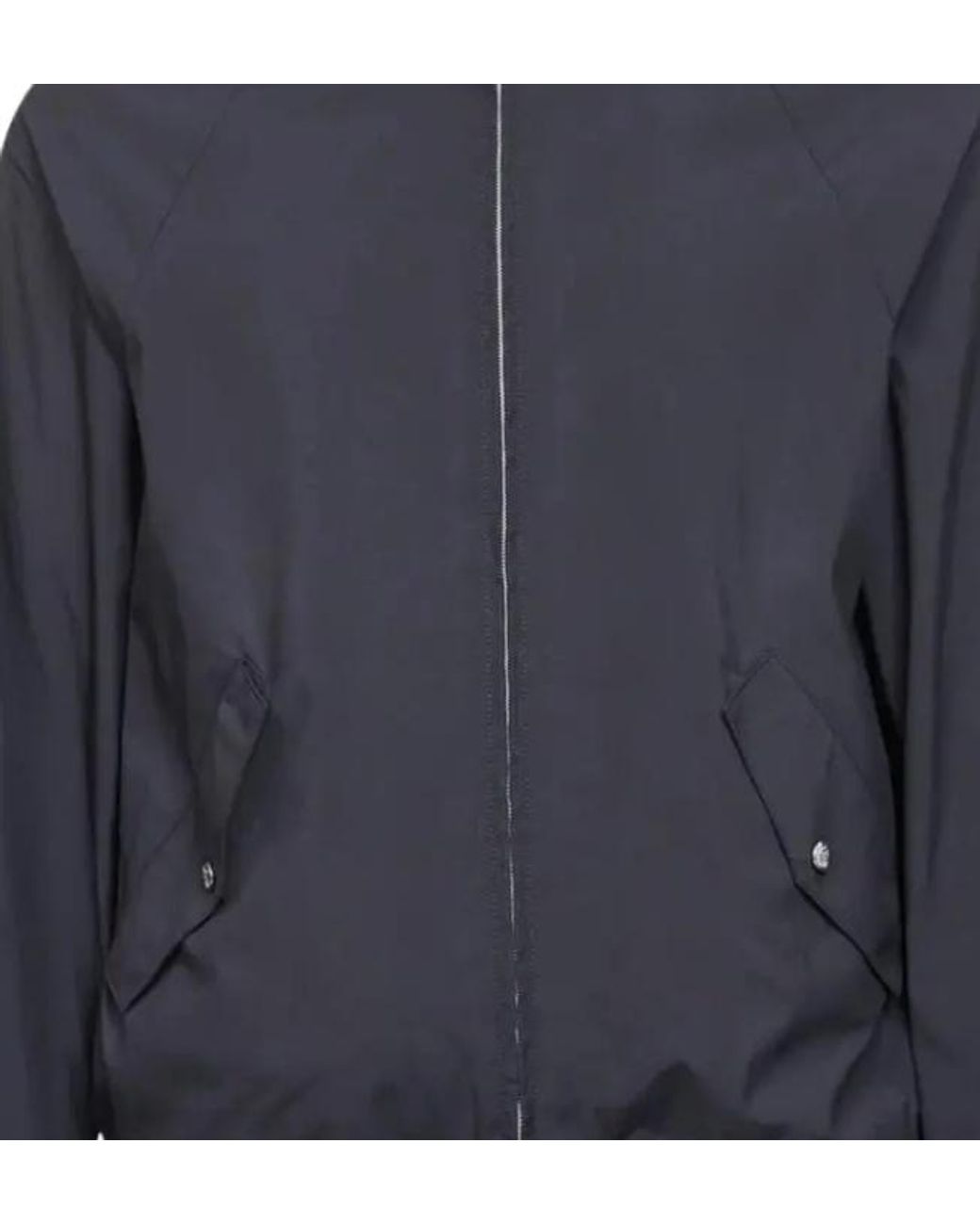 Brunello Cucinelli Blue Zip-Up Hooded Jacket for men