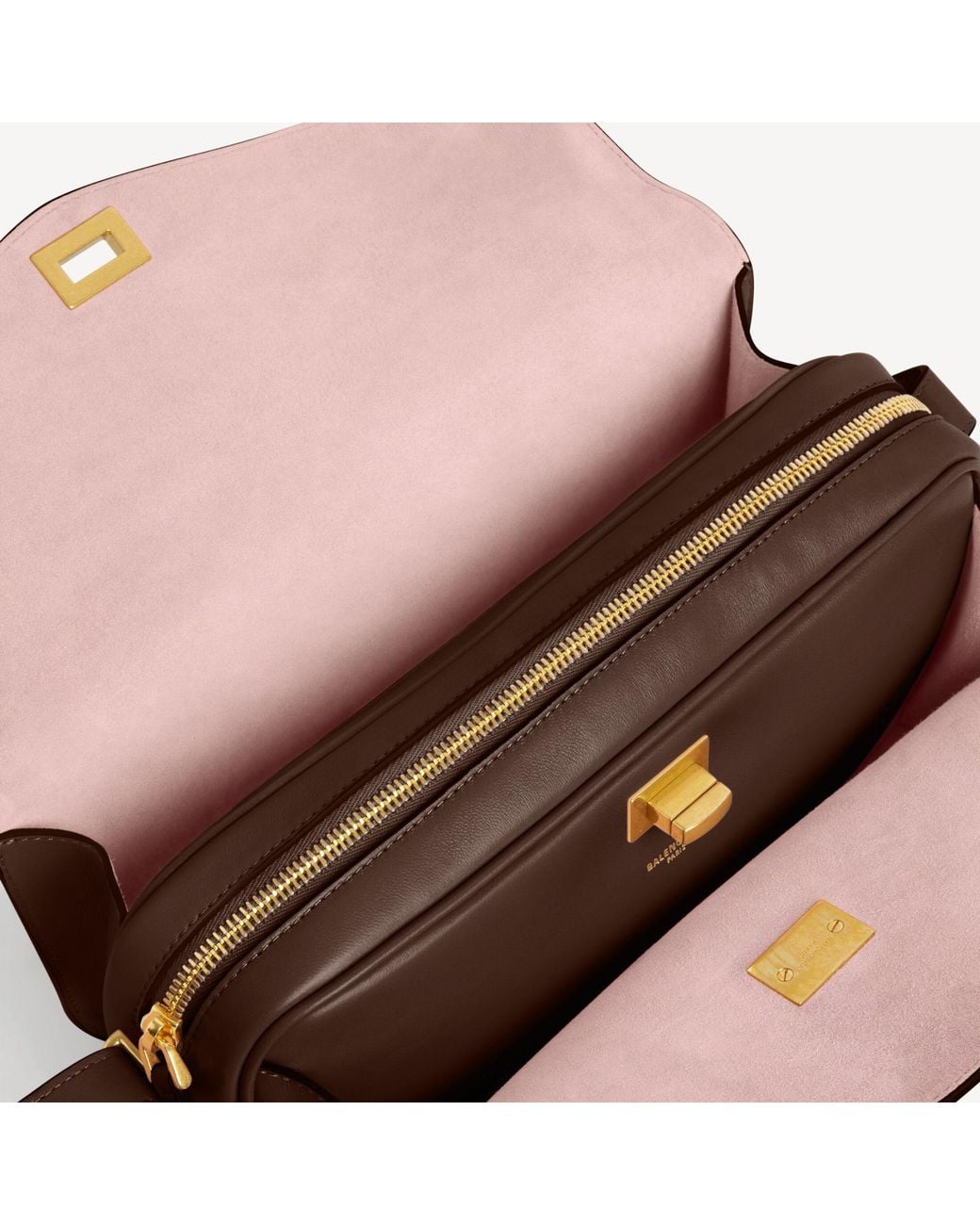 Balenciaga Brown Le 7 Medium Shoulder Bag