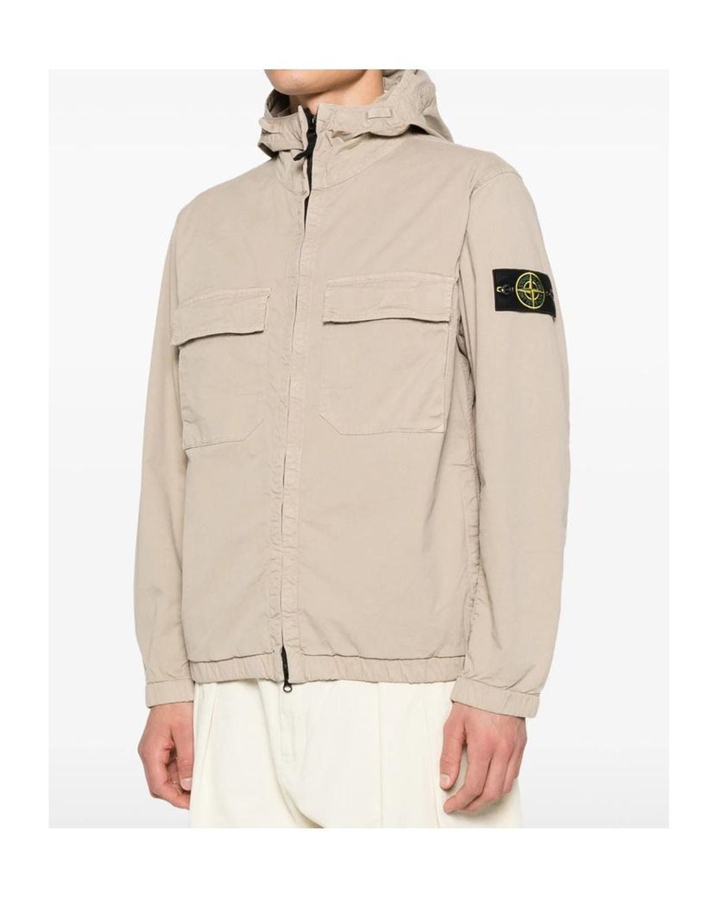 Stone Island Natural Light Hooded Jacket for men