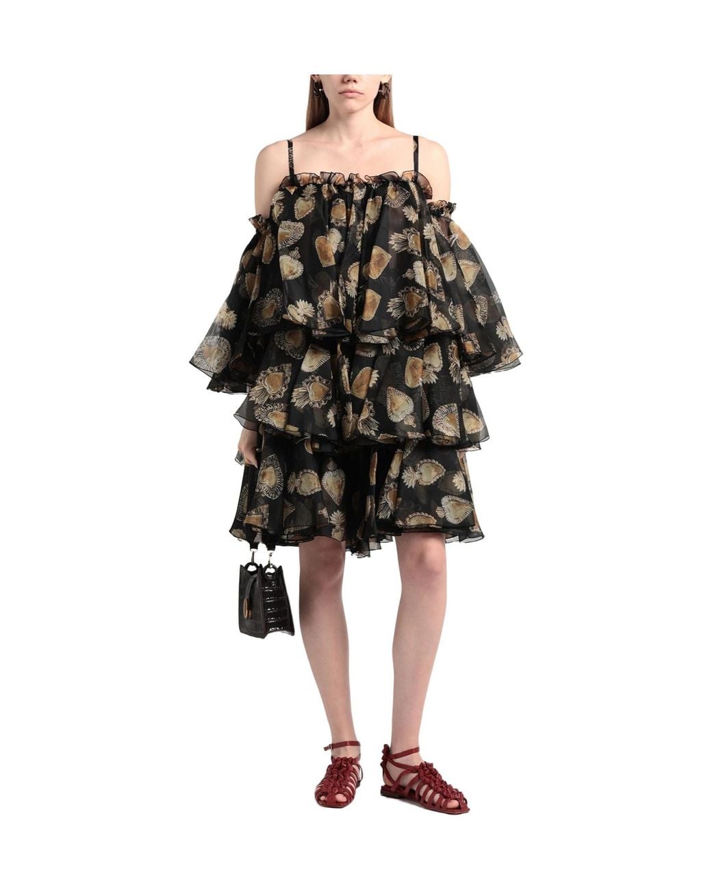 Dolce & Gabbana Black Color-Blocked Dress