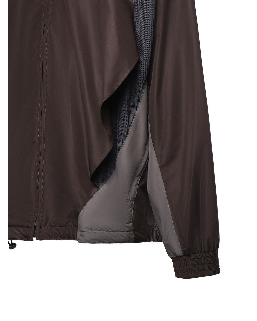 Maison Margiela Brown Panelled Zip-Up Jacket for men