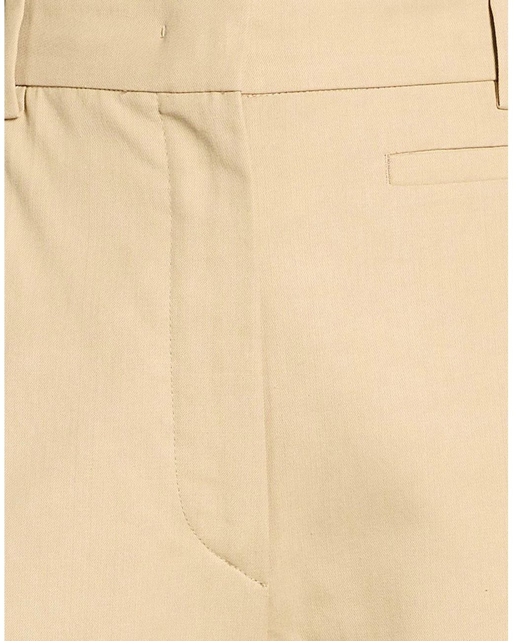 Sportmax Natural Straight-Leg Dress Pants