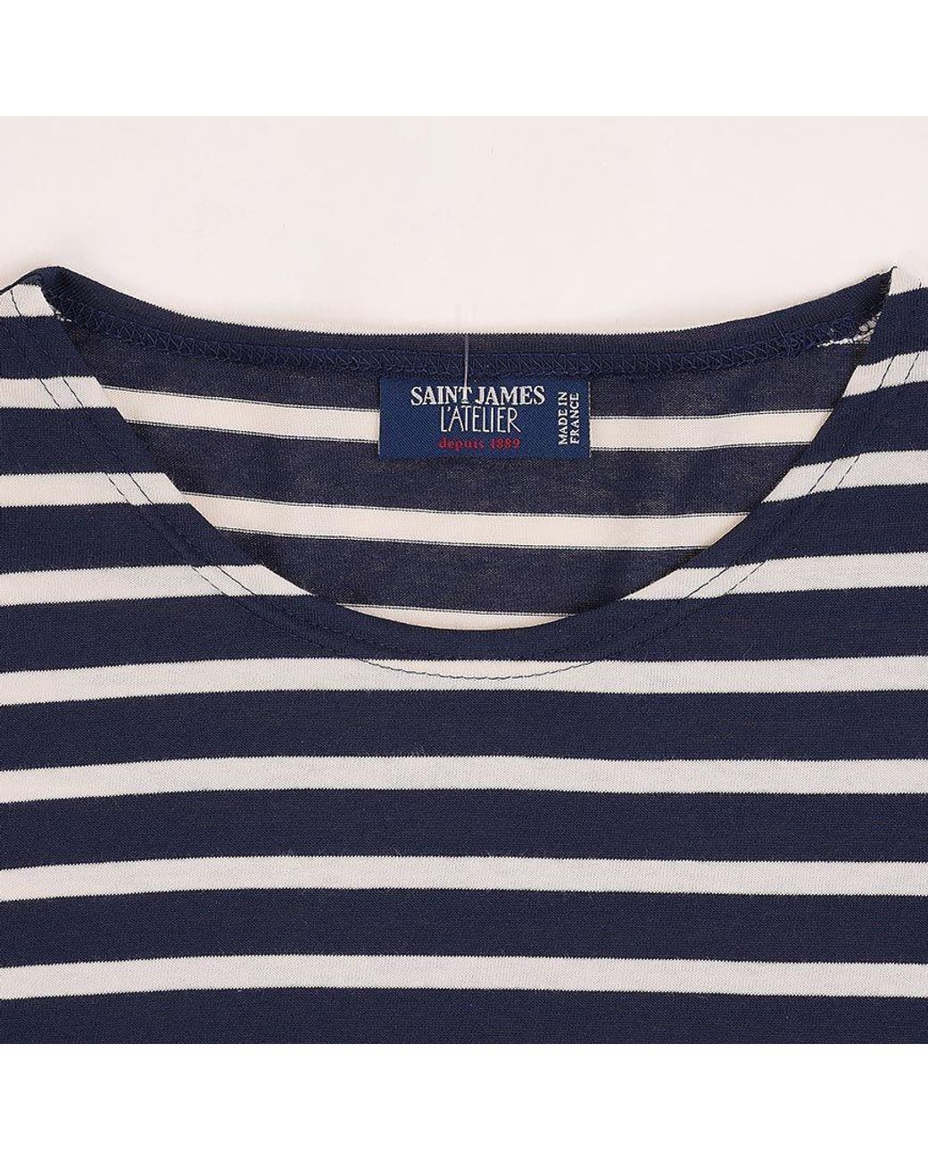 Saint James Blue Long-Sleeve T-Shirt