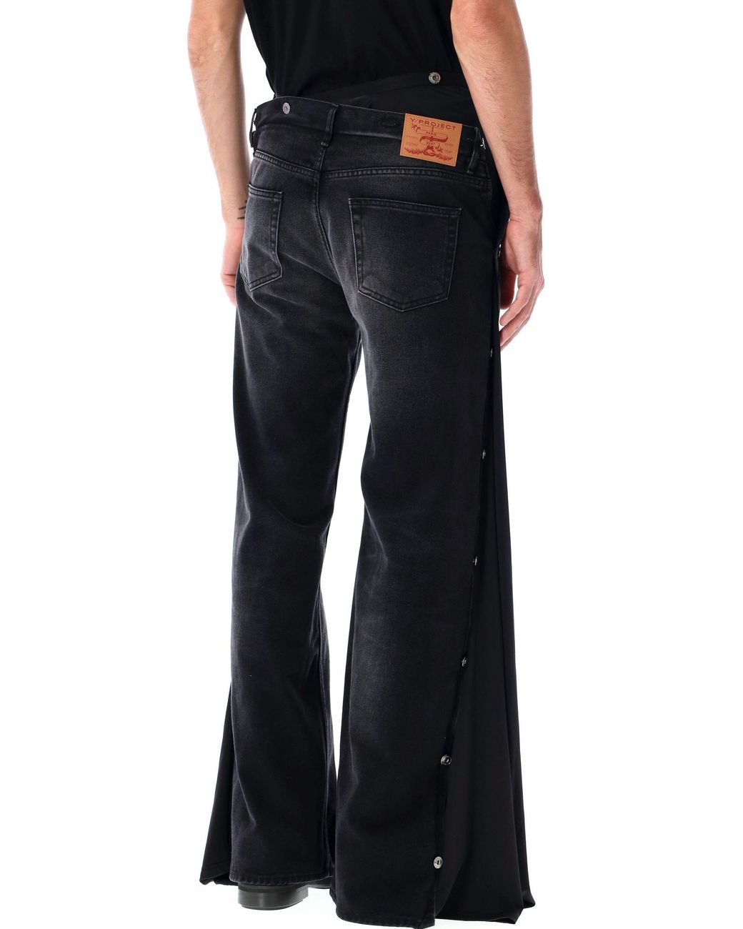 Y. Project Black Collapsable Waist Jeans for men