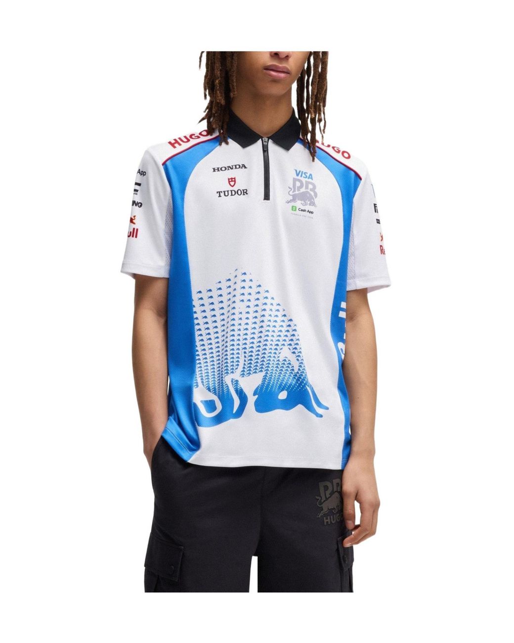 Boss Blue Minimalist Polo Shirt for men