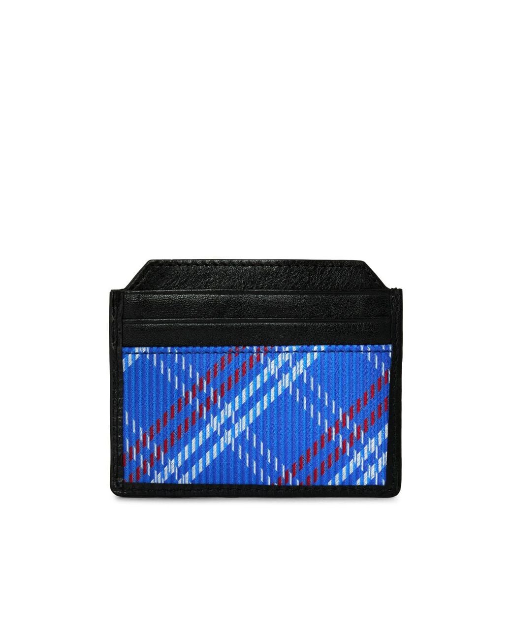 Vivienne Westwood Blue Color Block Card Holder for men