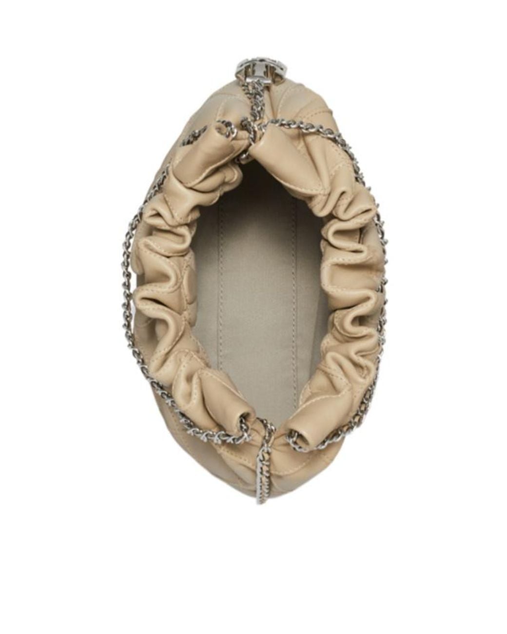 Tory Burch Natural Mini Fleming Soft Hobo Bag