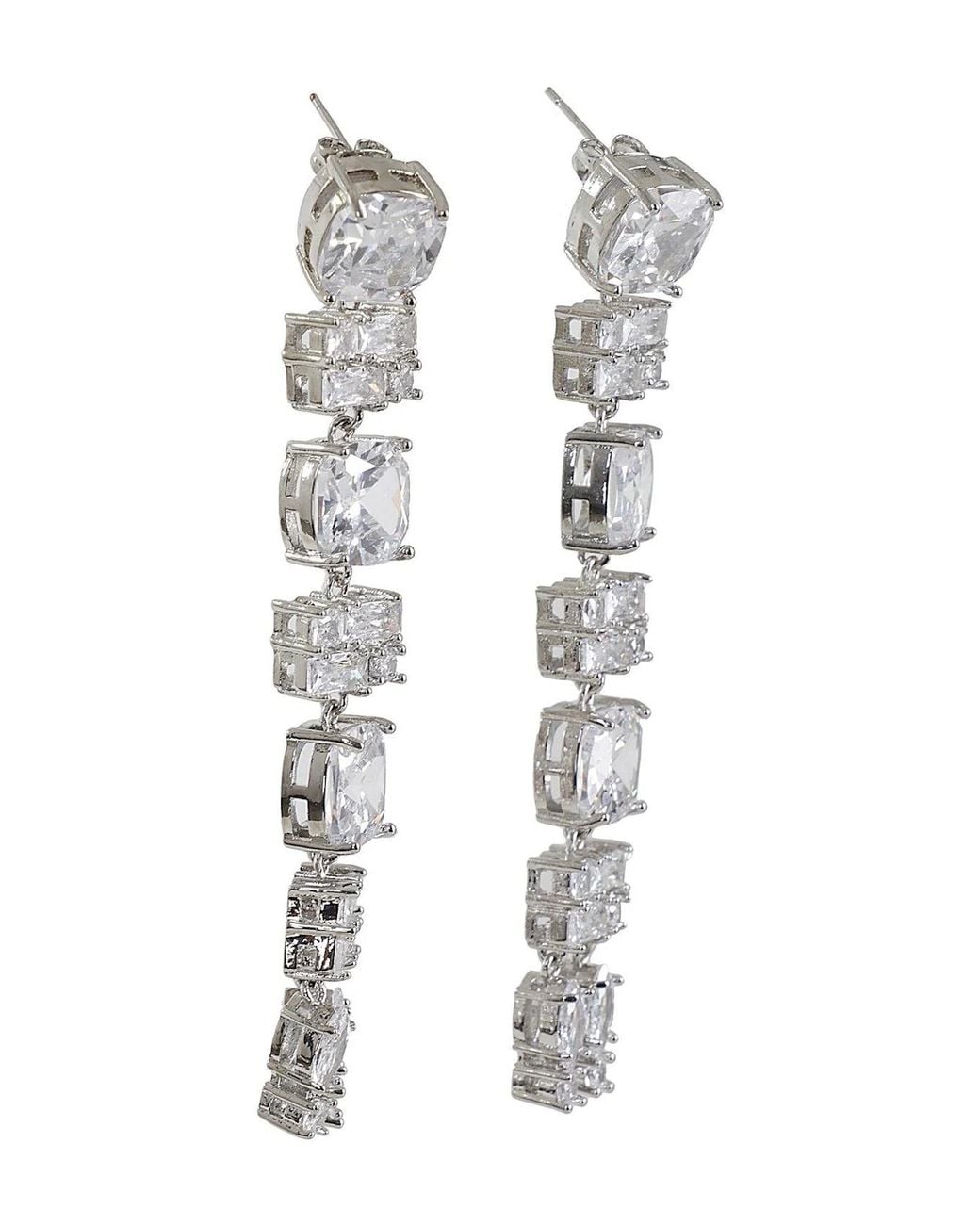Rabanne White Embellished Earrings