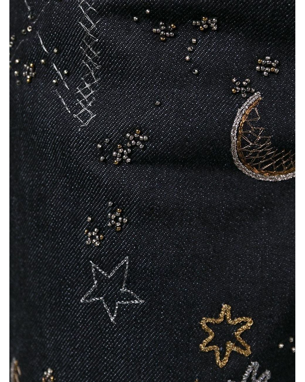 Valentino Black Dark 'Astro Couture' Jeans
