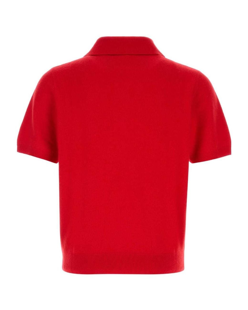 Entire studios Red Short Sleeve Knit Polo Shirt for men