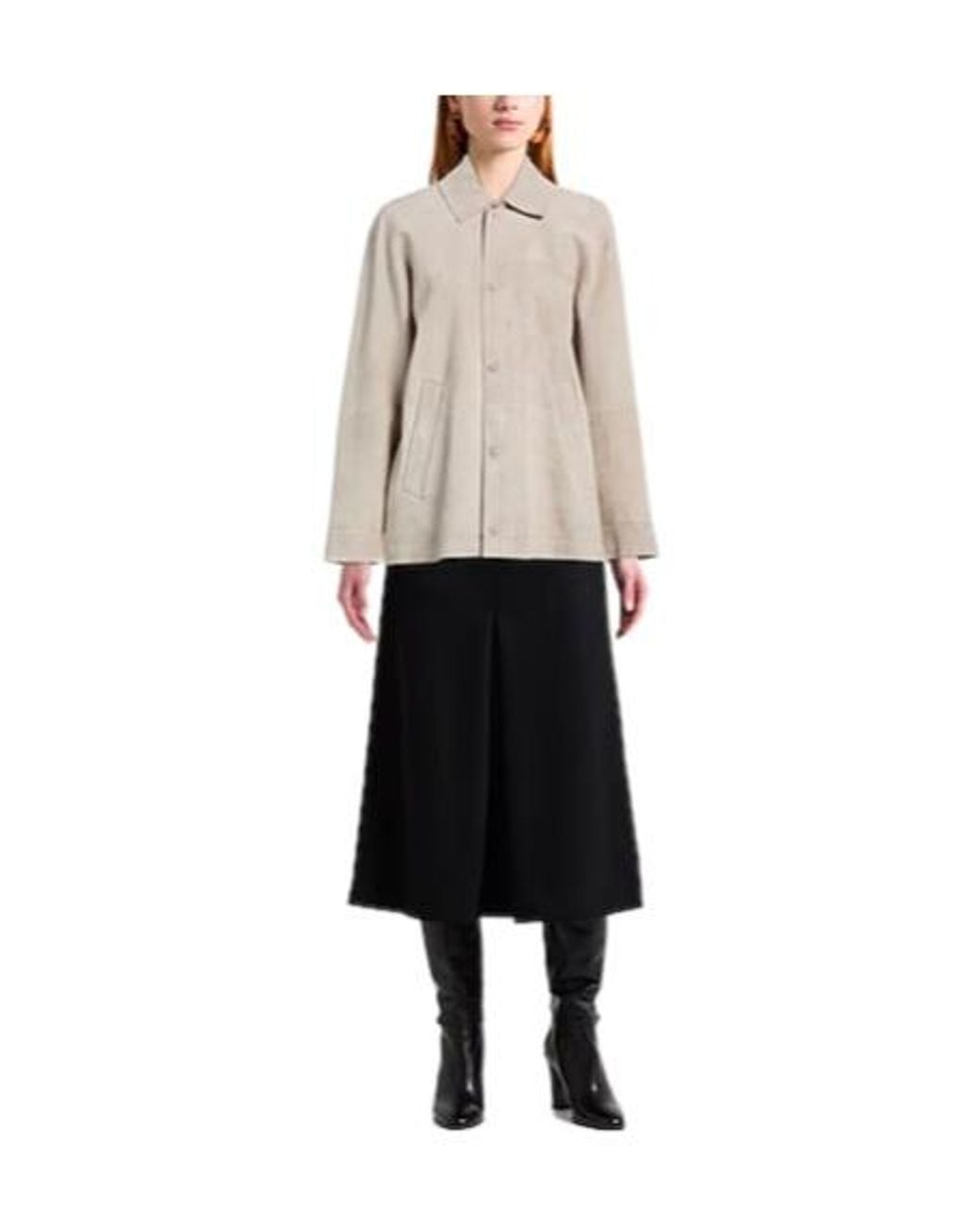 MAX&Co. Natural Long-Sleeve Jacket
