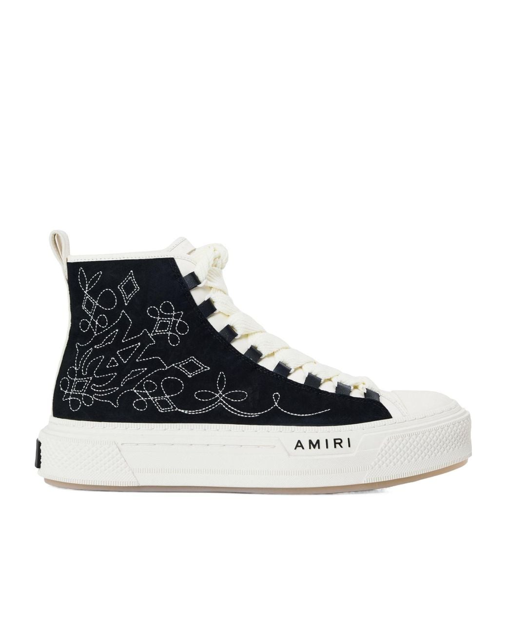 Amiri Black Color-Blocked High-Top Casual Shoes for men