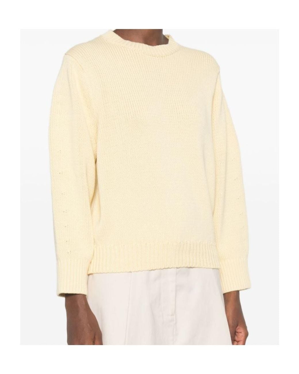 Totême Natural Totême Chunky Crew-Neck Knitted Sweater