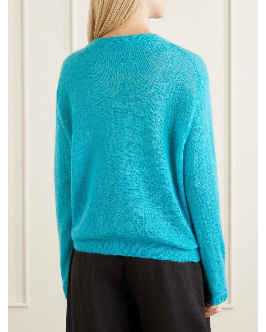 Studio Nicholson Blue Callen Knitted Cardigan