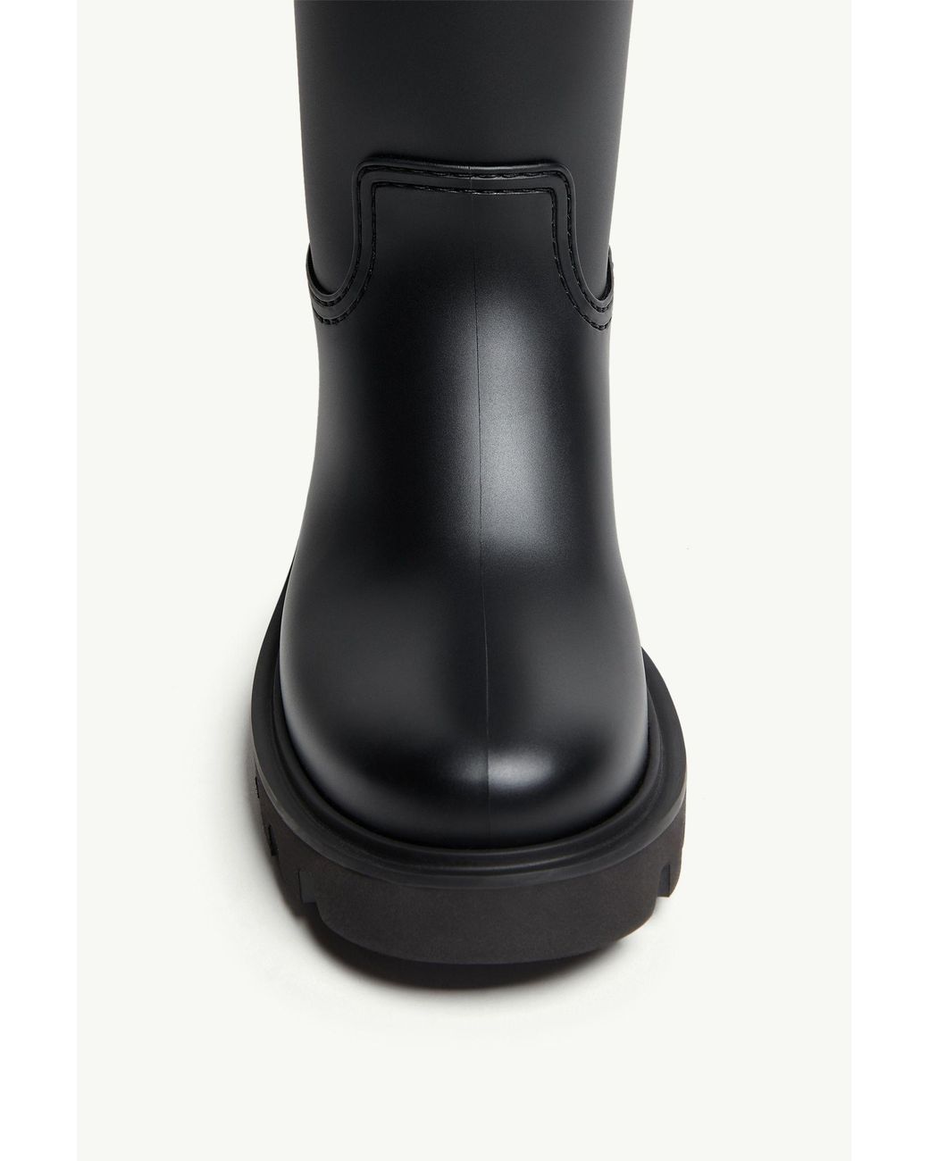 Moncler Black Kickstream High Rain Boots