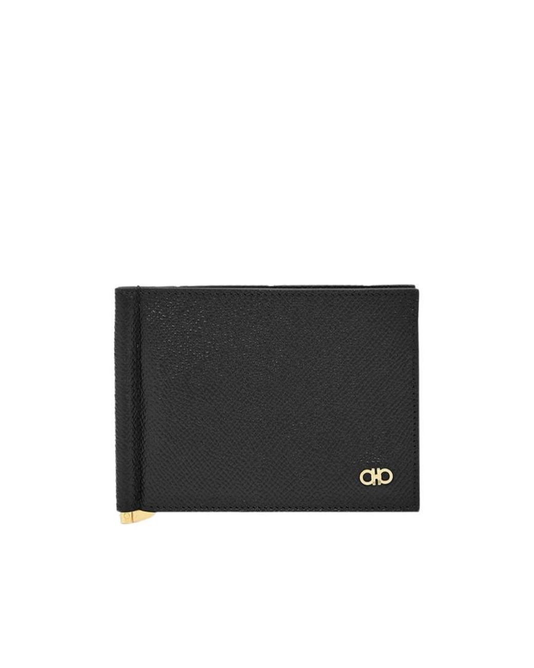 Ferragamo Black Ferragamo Eyewear Micro Gancini Bifold Wallet for men