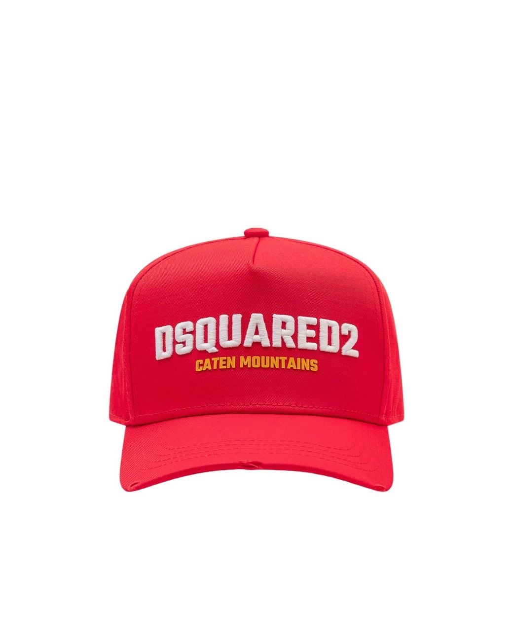 DSquared² Logo Embroidered Distressed Baseball Hat for men