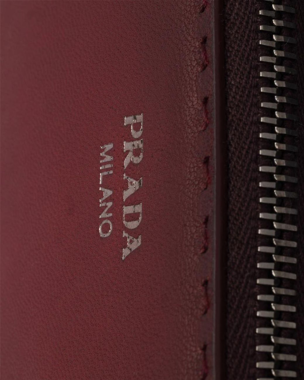 Prada Purple Antiqued Leather Pouch for men